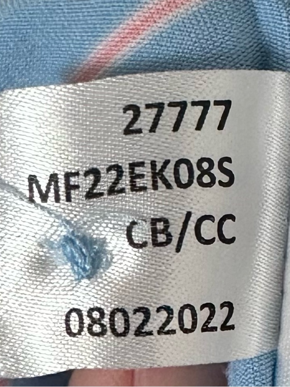 Men's Light Blue Striped Polo Shirt - Picture 6 of 6